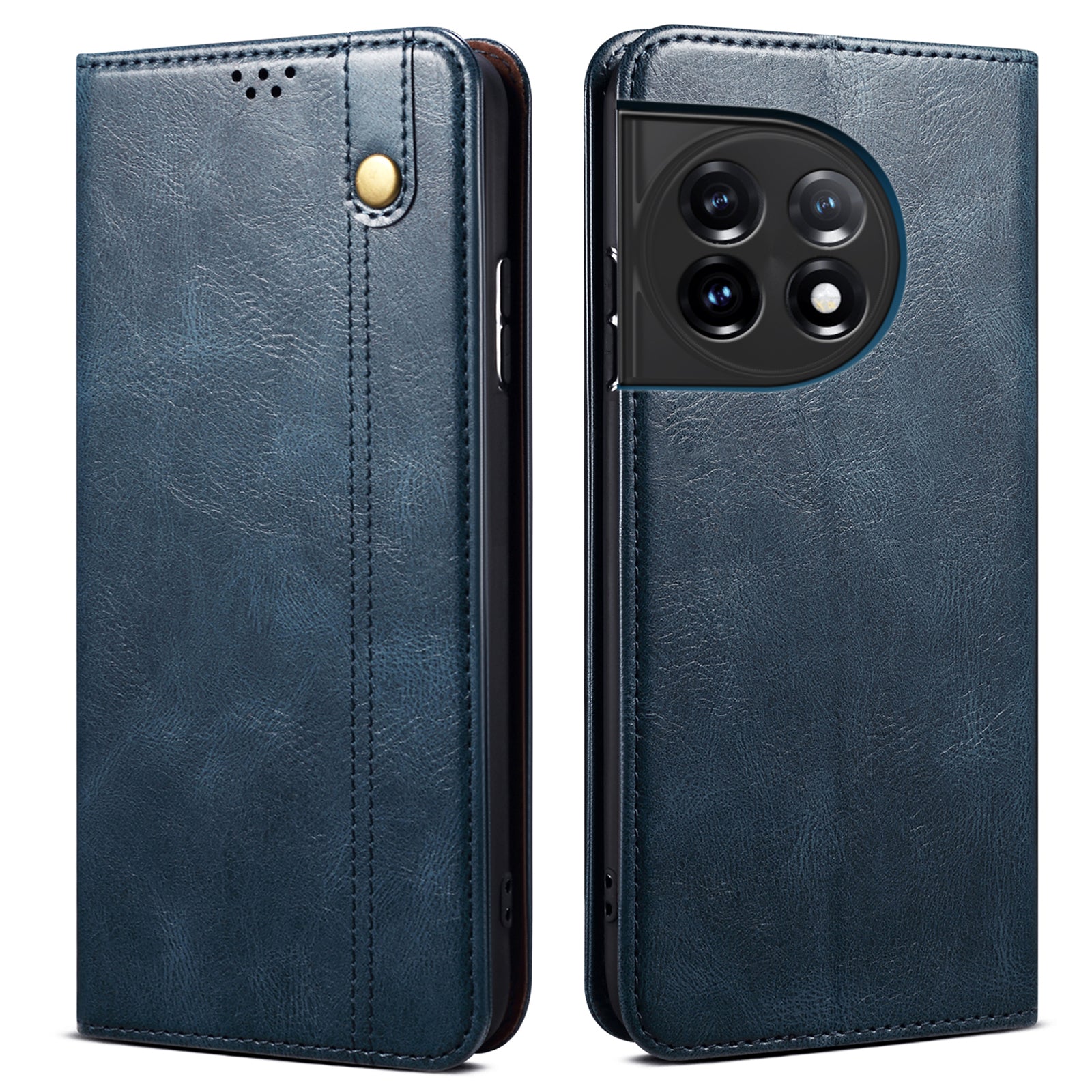 Phone Leather Case for OnePlus 11R 5G Ace 2 5G Waxy Crazy Horse Texture Stand Wallet Cell Phone Cover Phone Leather Case for OnePlus 11R 5G Ace 2 5G Waxy Crazy Horse Texture Stand Wallet Cell Phone Cover